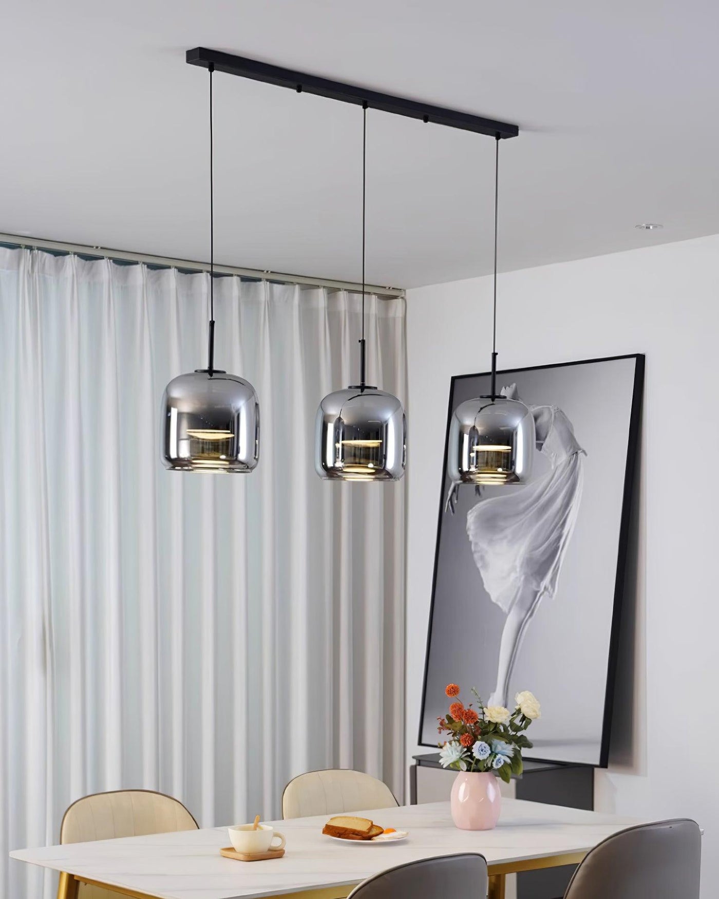 Delira Hanglamp Rookglas Modern Design