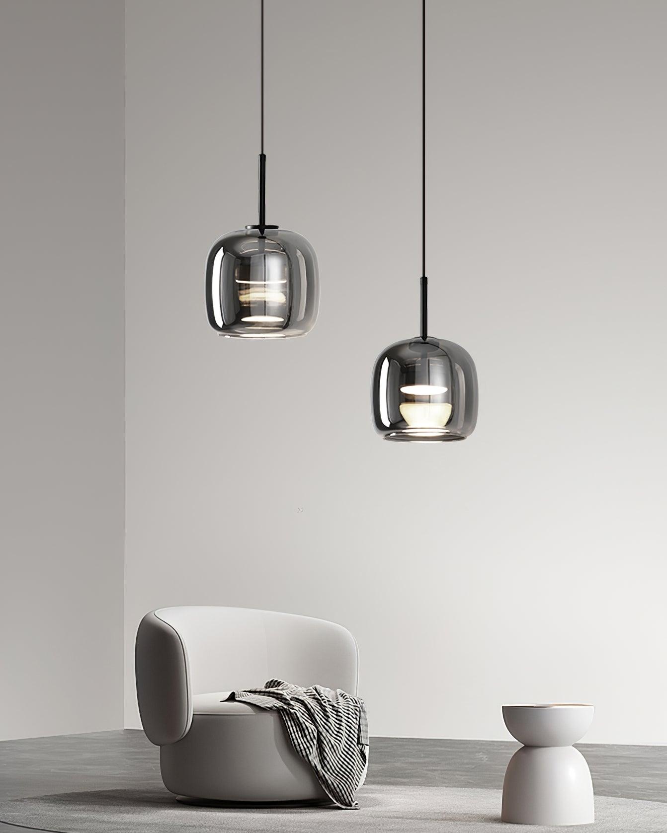 Delira Hanglamp Rookglas Modern Design
