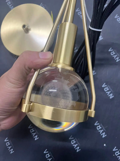 Delira Hanglamp Goud Bloemlicht