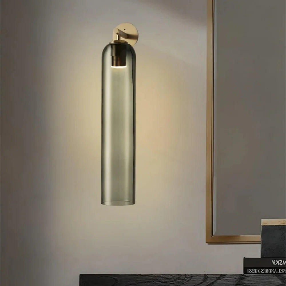 Delira Wandlamp Verticaal Glas Metaal