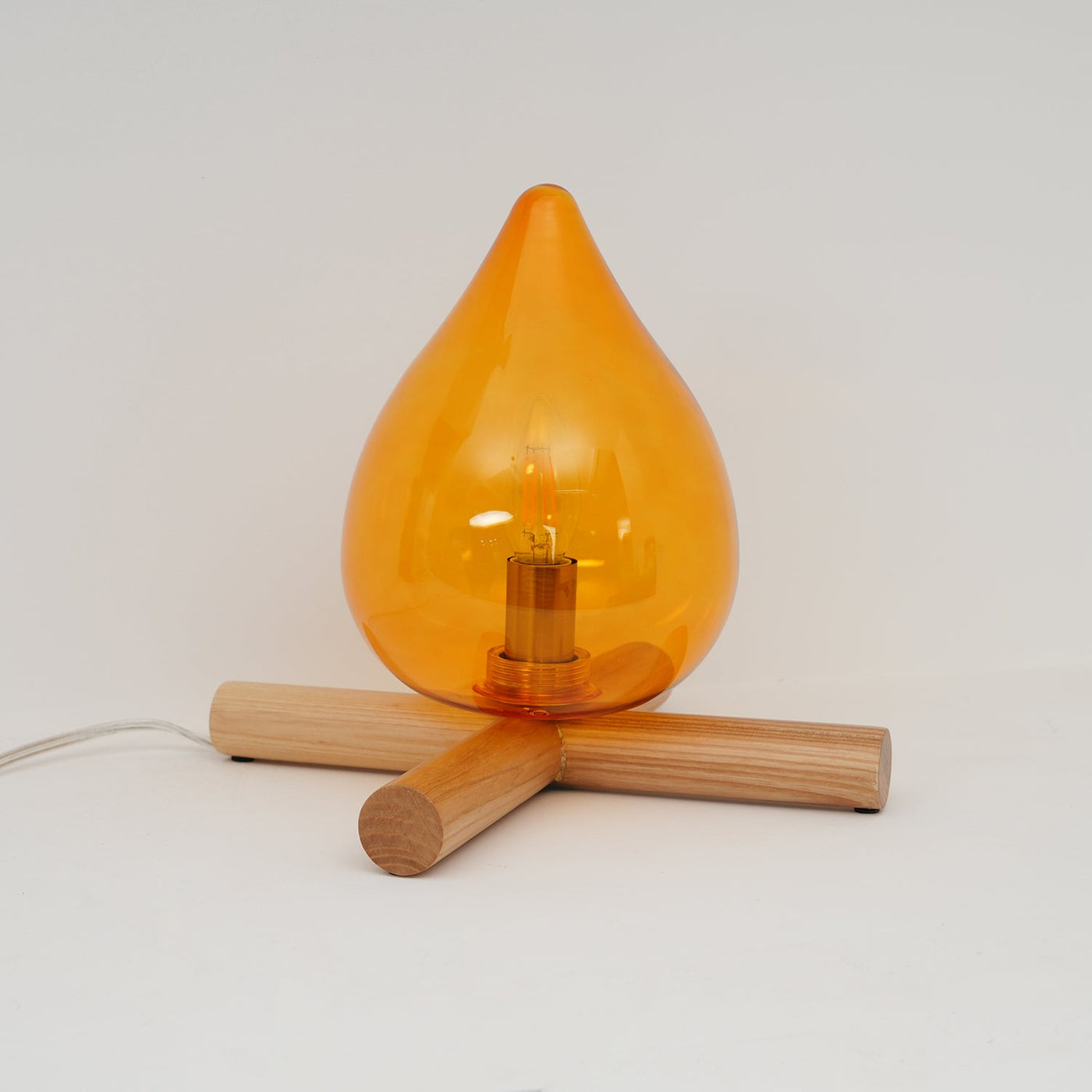 Delira Tafellamp Glas Oranje Creatief Design