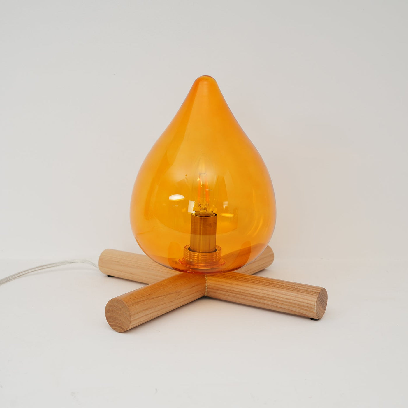 Delira Tafellamp Glas Oranje Creatief Design