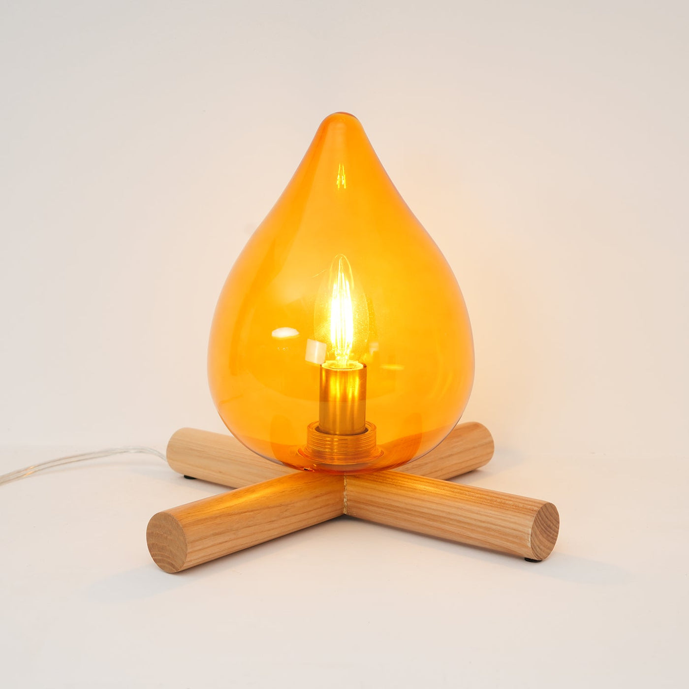 Delira Tafellamp Glas Oranje Creatief Design