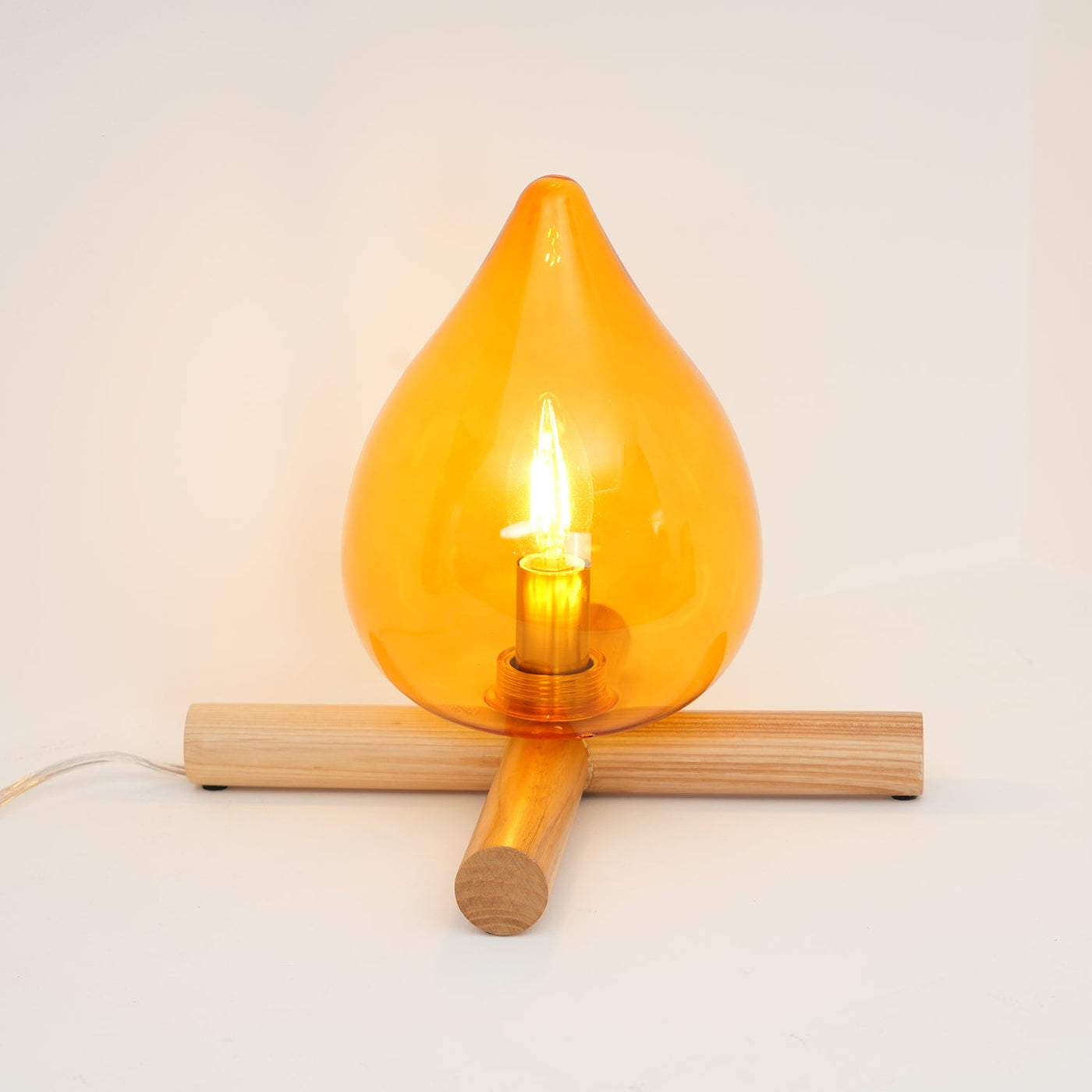 Delira Tafellamp Glas Oranje Creatief Design