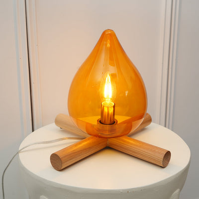 Delira Tafellamp Glas Oranje Creatief Design