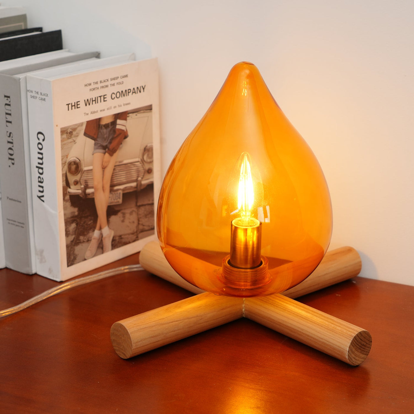 Delira Tafellamp Glas Oranje Creatief Design
