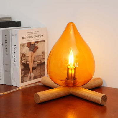 Delira Tafellamp Glas Oranje Creatief Design