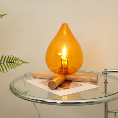 Delira Tafellamp Glas Oranje Creatief Design