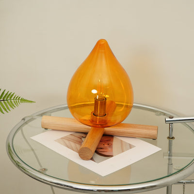 Delira Tafellamp Glas Oranje Creatief Design