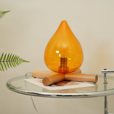 Delira Tafellamp Glas Oranje Creatief Design