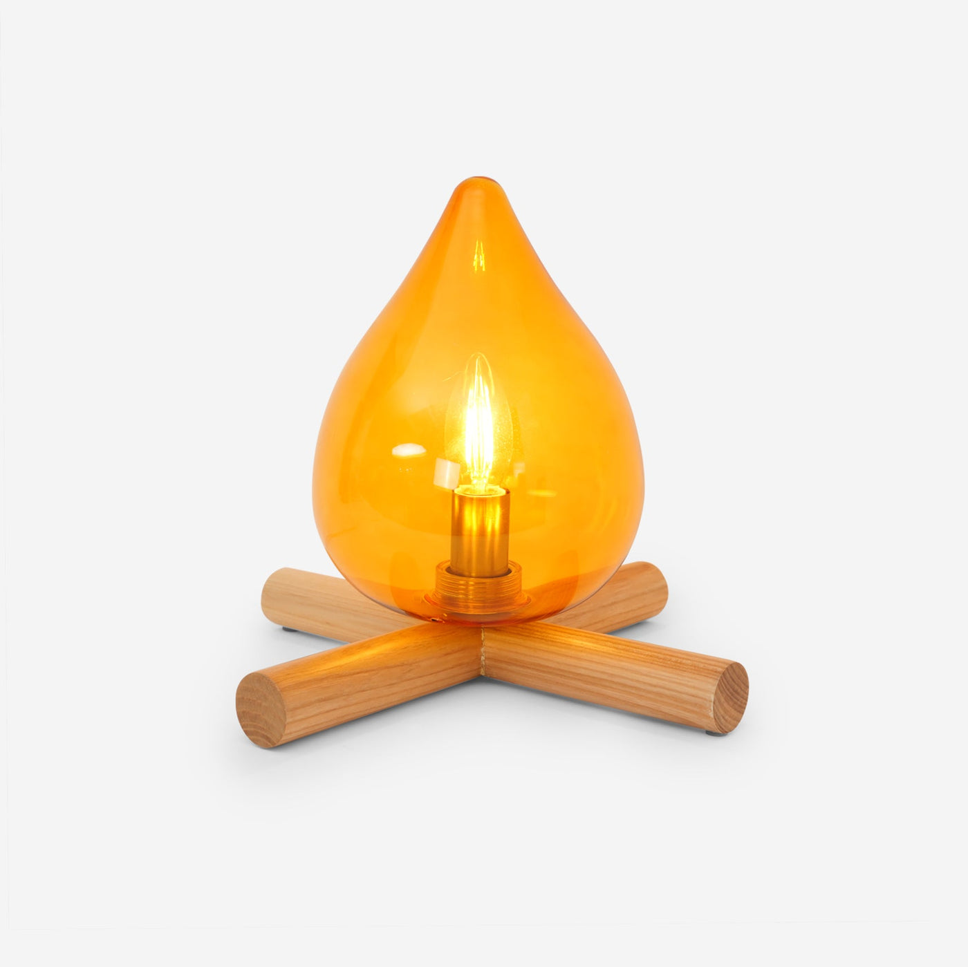 Delira Tafellamp Glas Oranje Creatief Design