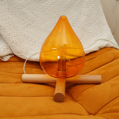 Delira Tafellamp Glas Oranje Creatief Design