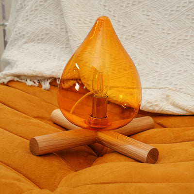 Delira Tafellamp Glas Oranje Creatief Design