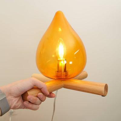 Delira Tafellamp Glas Oranje Creatief Design
