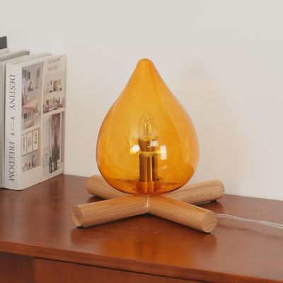 Delira Tafellamp Glas Oranje Creatief Design