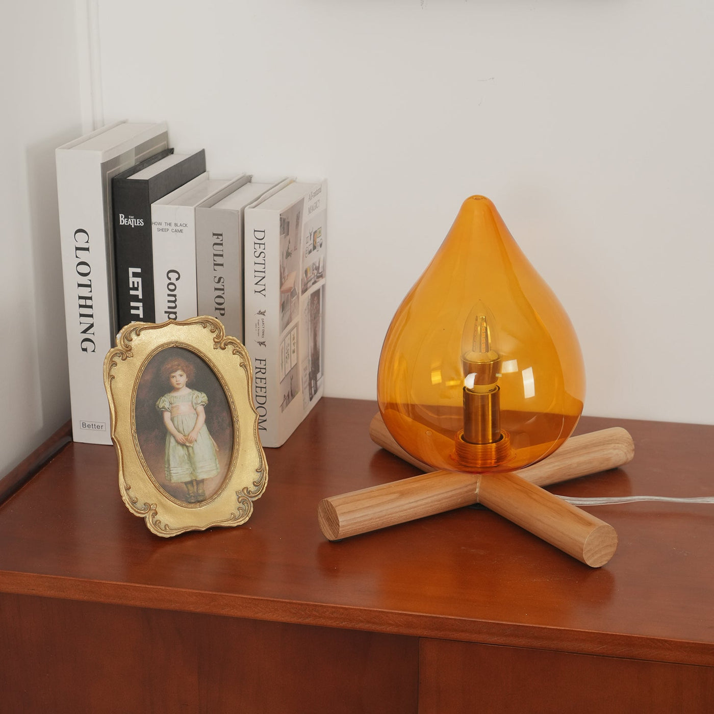 Delira Tafellamp Glas Oranje Creatief Design