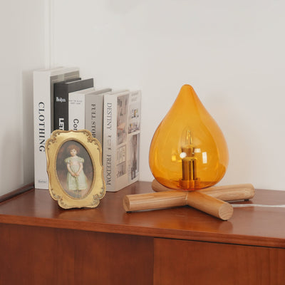Delira Tafellamp Glas Oranje Creatief Design