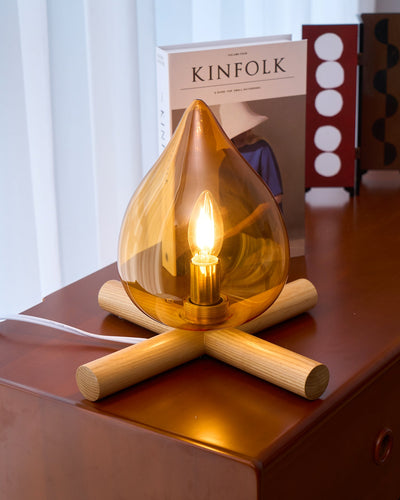 Delira Tafellamp Glas Oranje Creatief Design