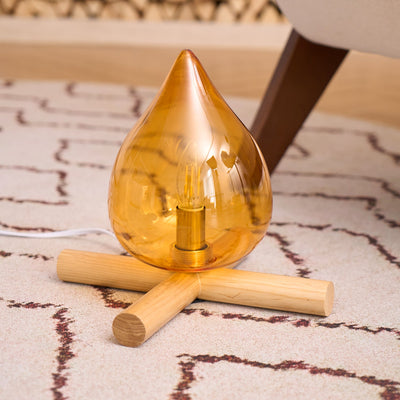 Delira Tafellamp Glas Oranje Creatief Design
