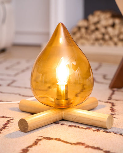 Delira Tafellamp Glas Oranje Creatief Design