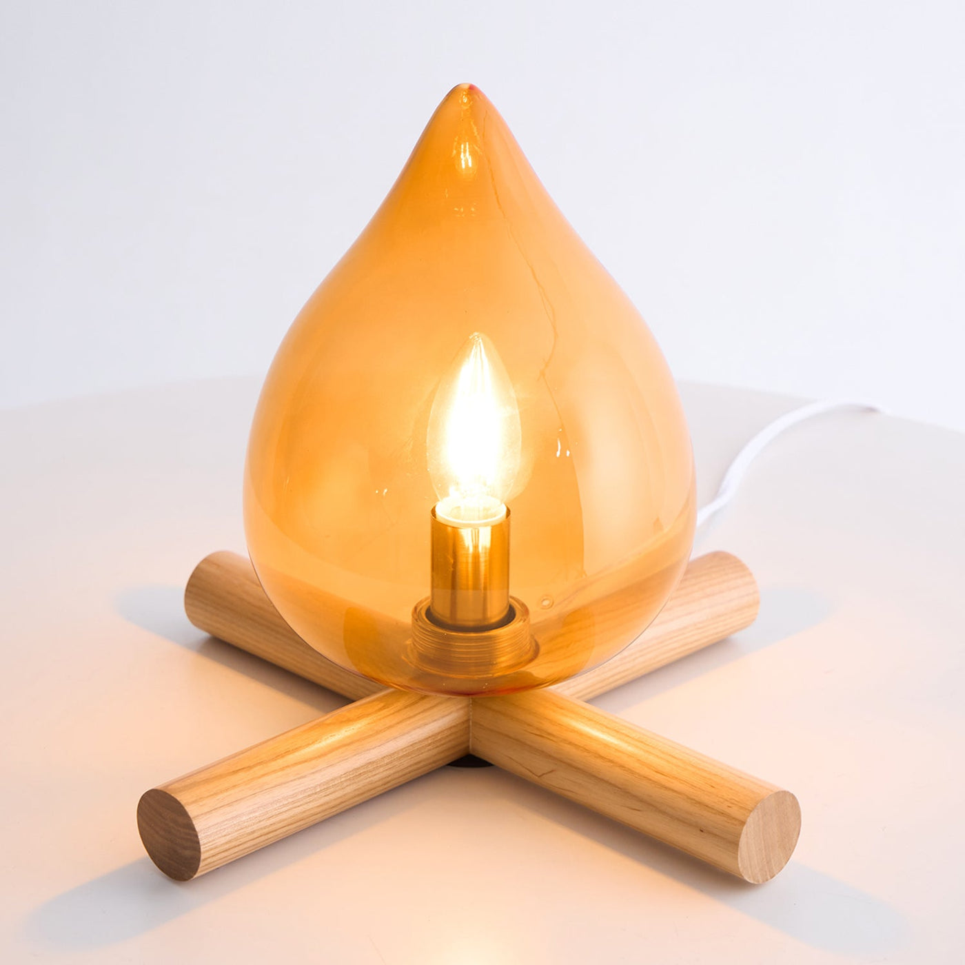 Delira Tafellamp Glas Oranje Creatief Design