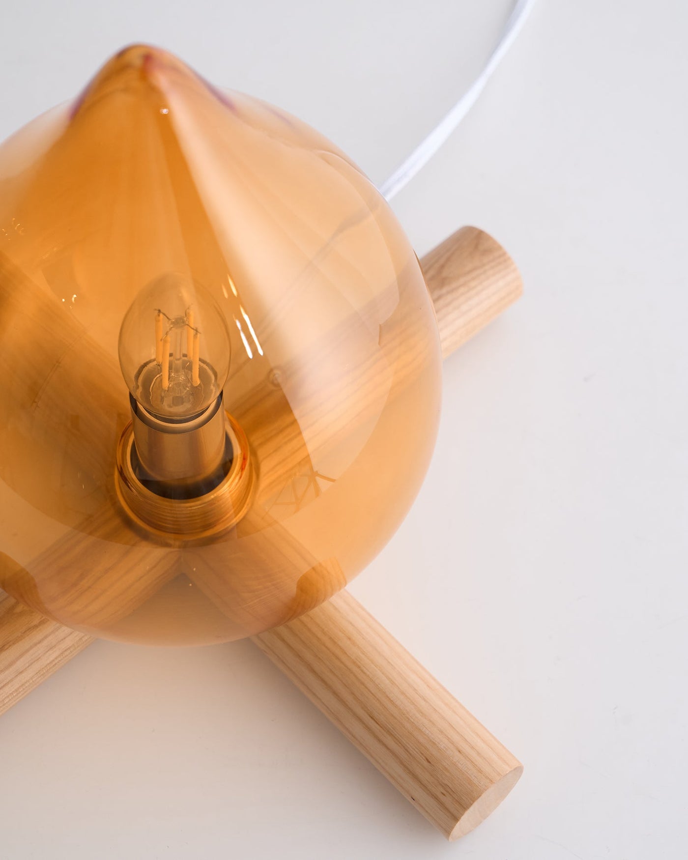 Delira Tafellamp Glas Oranje Creatief Design