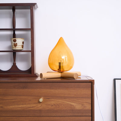 Delira Tafellamp Glas Oranje Creatief Design