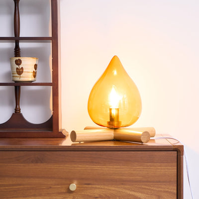 Delira Tafellamp Glas Oranje Creatief Design