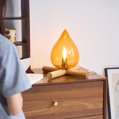 Delira Tafellamp Glas Oranje Creatief Design