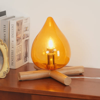 Delira Tafellamp Glas Oranje Creatief Design
