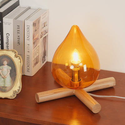 Delira Tafellamp Glas Oranje Creatief Design