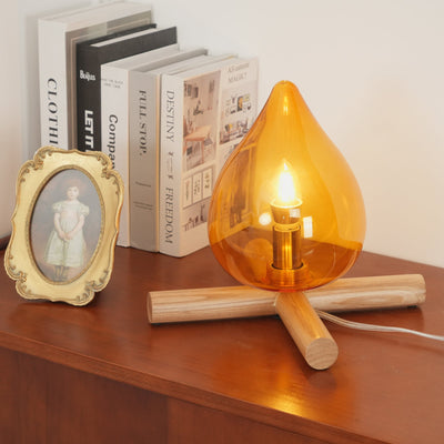 Delira Tafellamp Glas Oranje Creatief Design