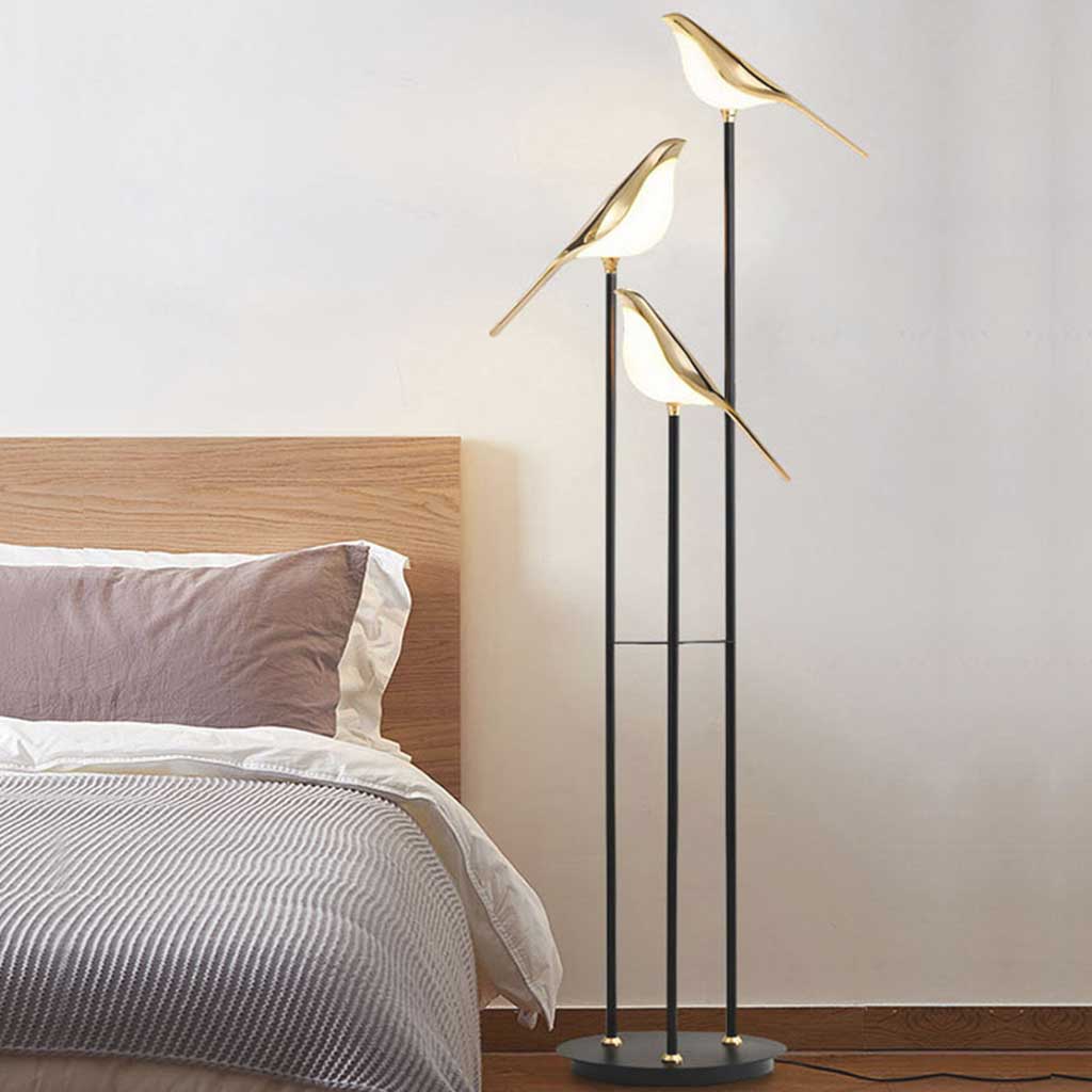 Delira Vloerlamp Met Gouden Vogels