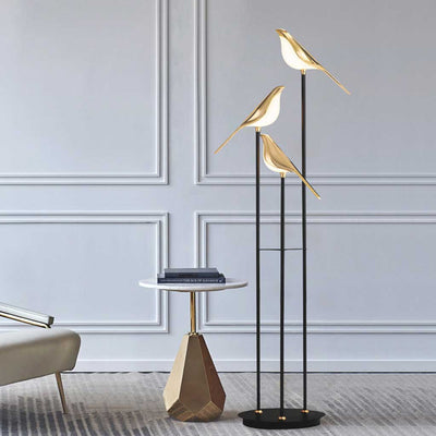 Delira Vloerlamp Met Gouden Vogels