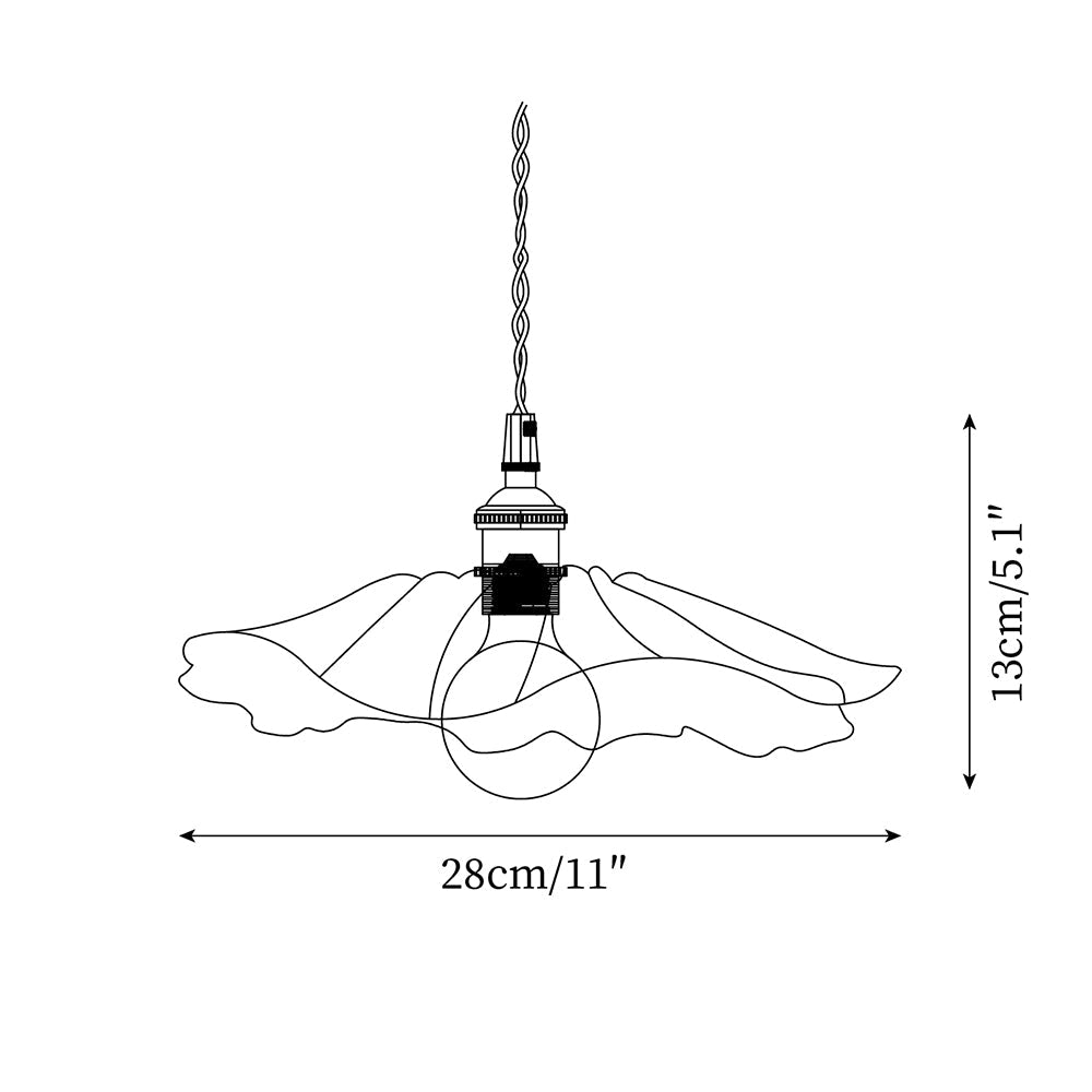 Delira Hanglamp Glasbloem Transparant