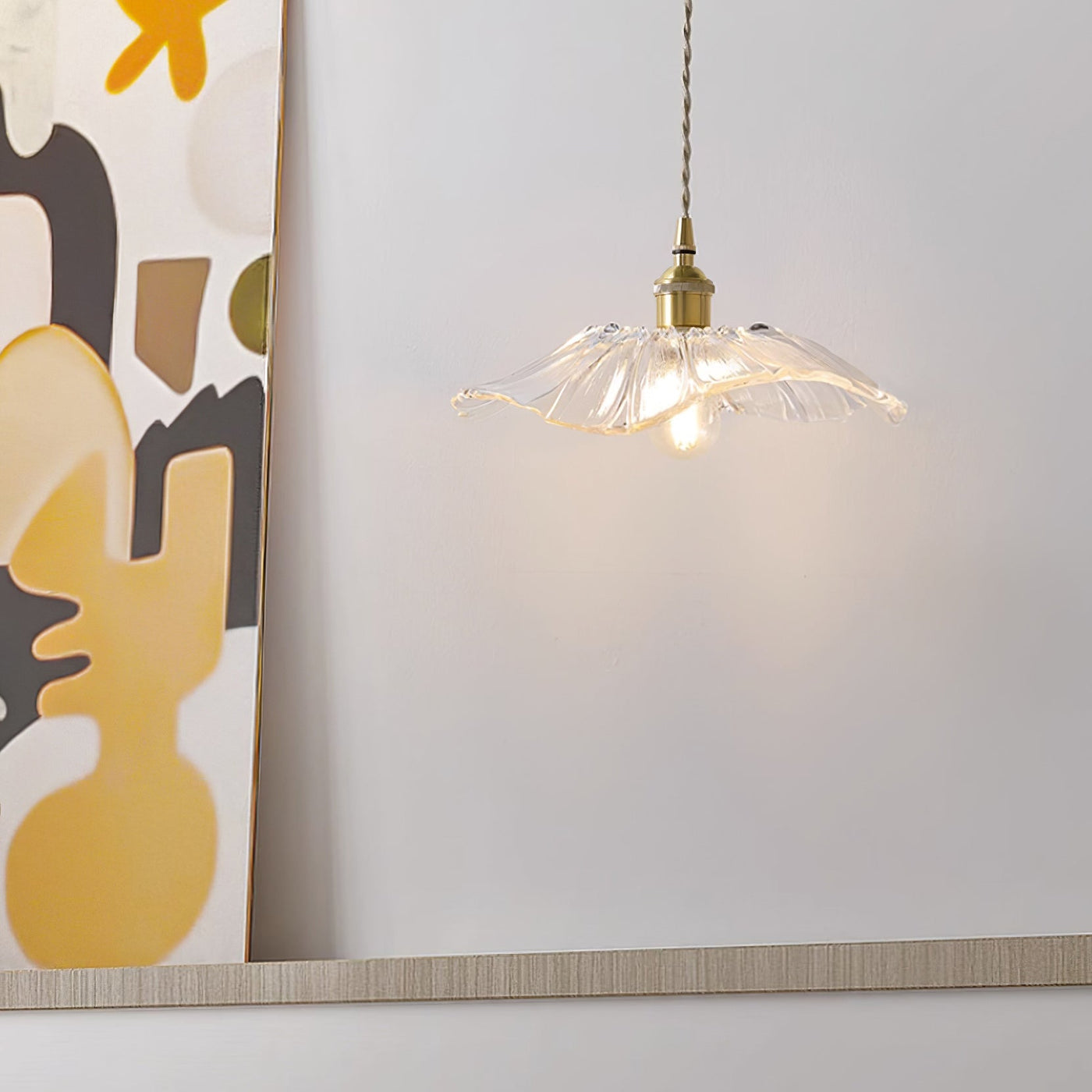 Delira Hanglamp Glasbloem Transparant