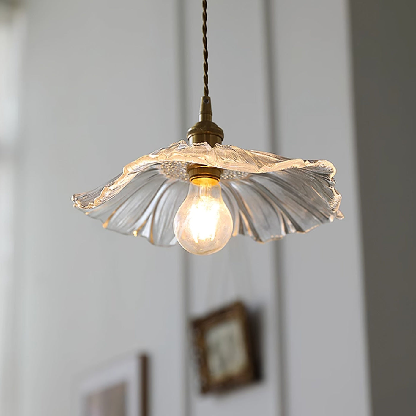 Delira Hanglamp Glasbloem Transparant