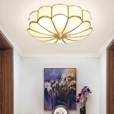 Delira Plafondlamp Glazen Bloemvorm