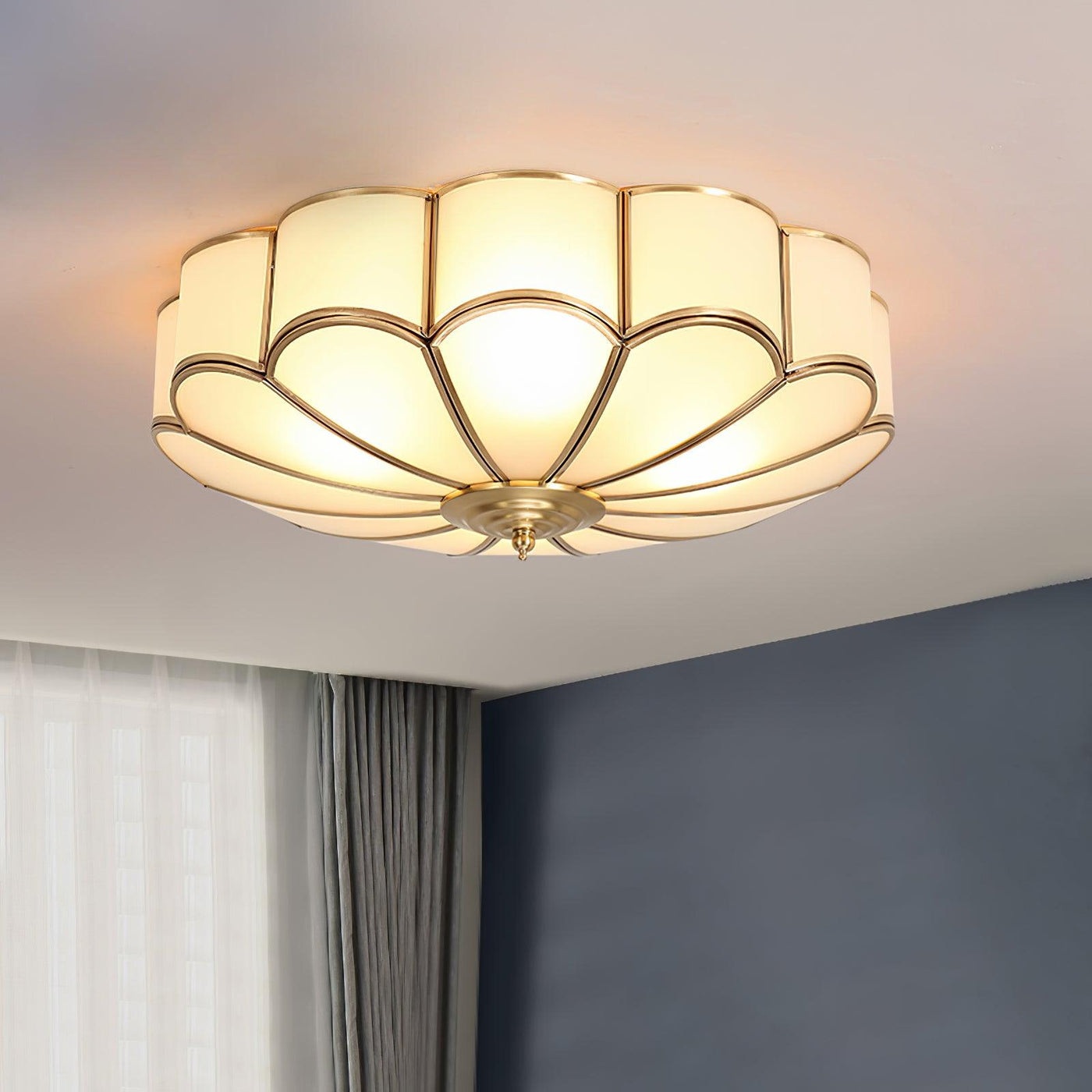 Delira Plafondlamp Glazen Bloemvorm