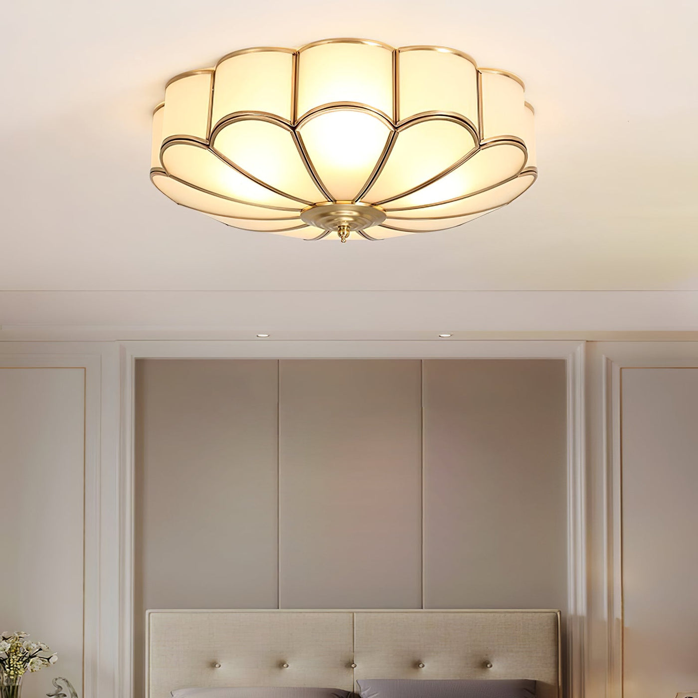 Delira Plafondlamp Glazen Bloemvorm