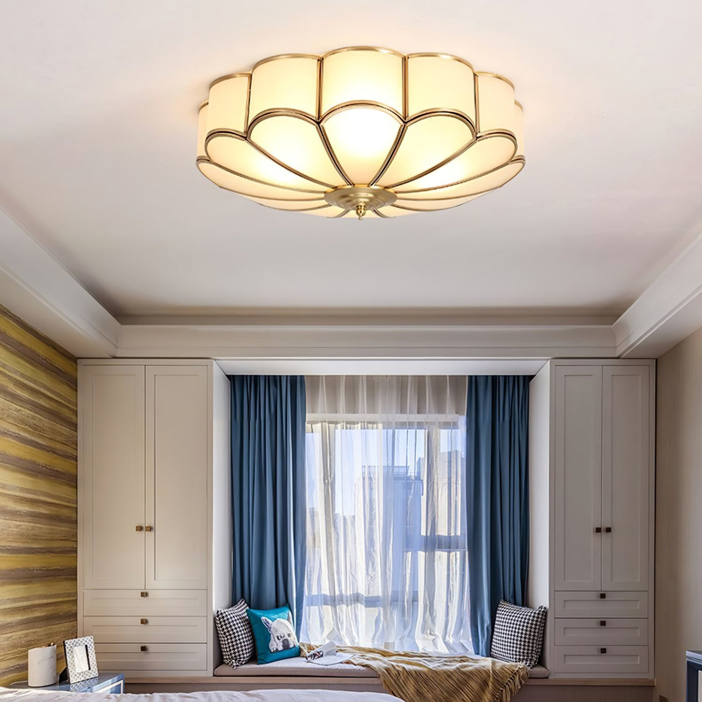 Delira Plafondlamp Glazen Bloemvorm