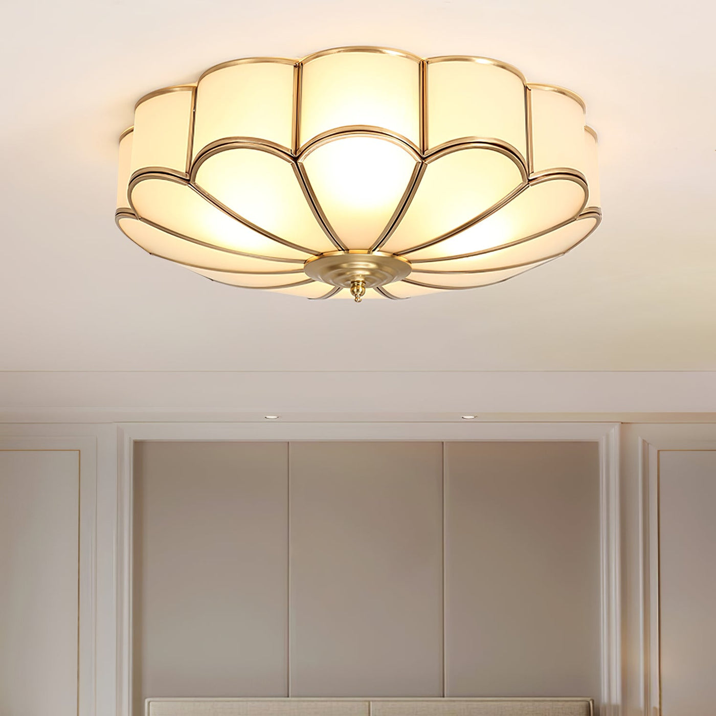 Delira Plafondlamp Glazen Bloemvorm