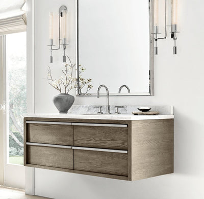 Delira Wandlamp Messing Geribbeld Glas