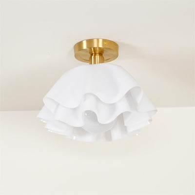 Delira Plafondlamp Gevouwen Witte Kap