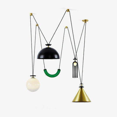 Delira Hanglamp Geometrisch Glas en Metaal