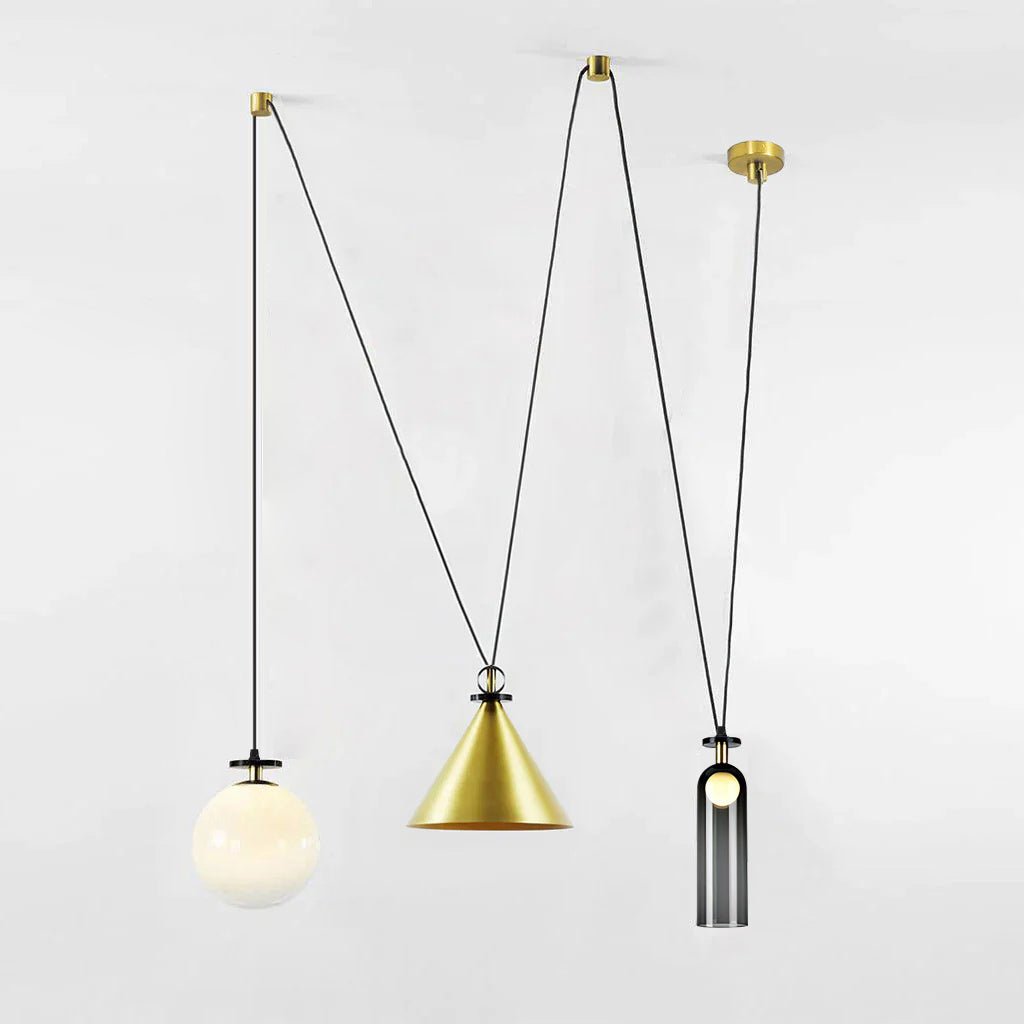 Delira Hanglamp Geometrisch Glas en Metaal