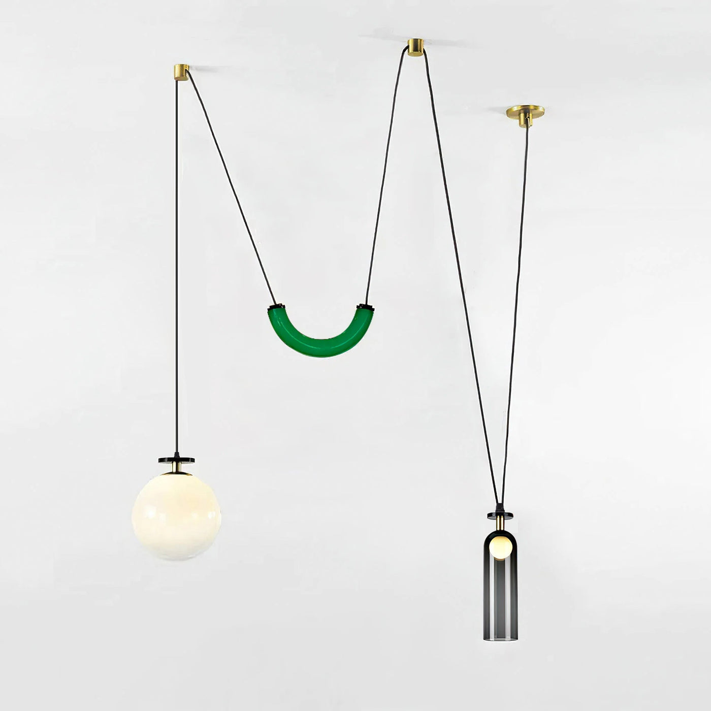 Delira Hanglamp Geometrisch Glas en Metaal