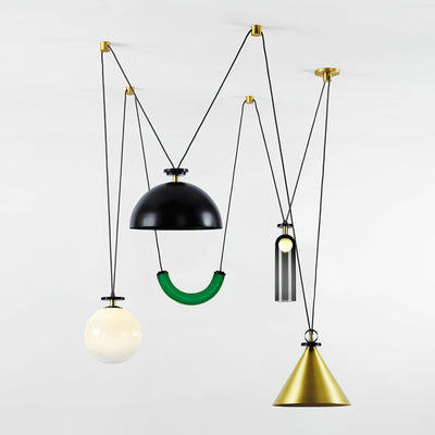 Delira Hanglamp Geometrisch Glas en Metaal