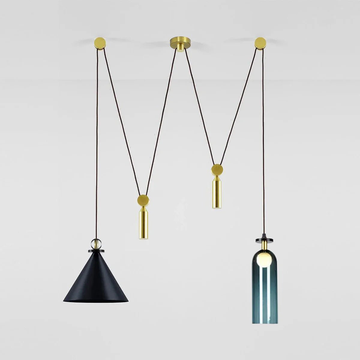 Delira Hanglamp Geometrisch Glas en Metaal