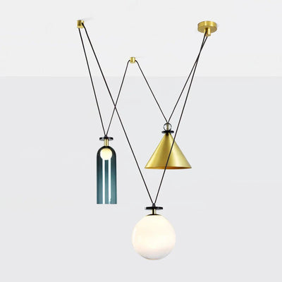 Delira Hanglamp Geometrisch Glas en Metaal